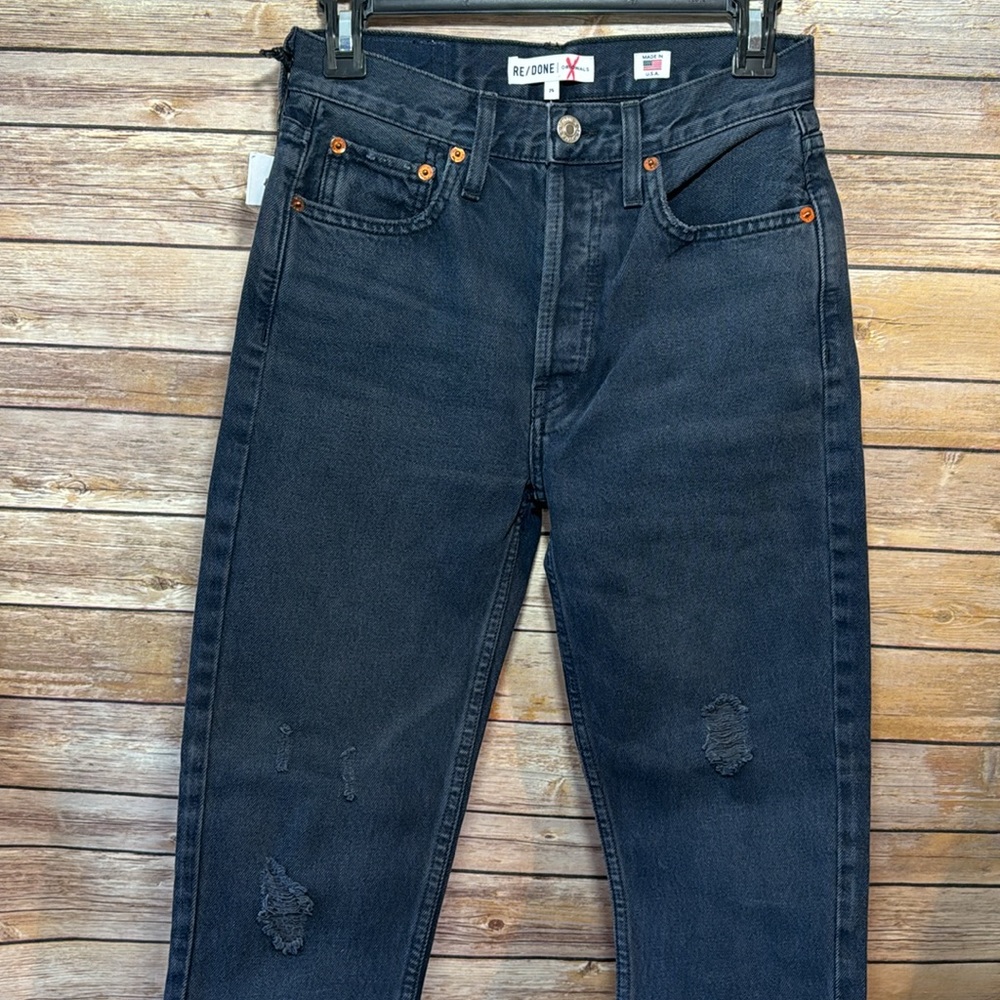 NWT Re/Done high rise skinny ankle crop Jean